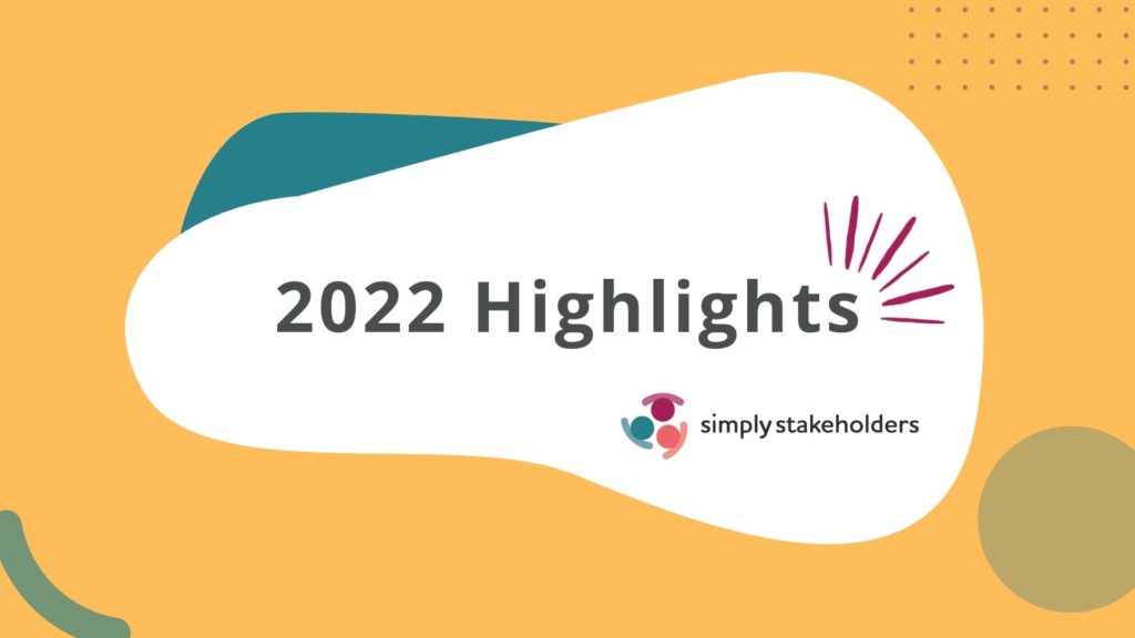 2022 Simply Stakeholders Highlights cover image.