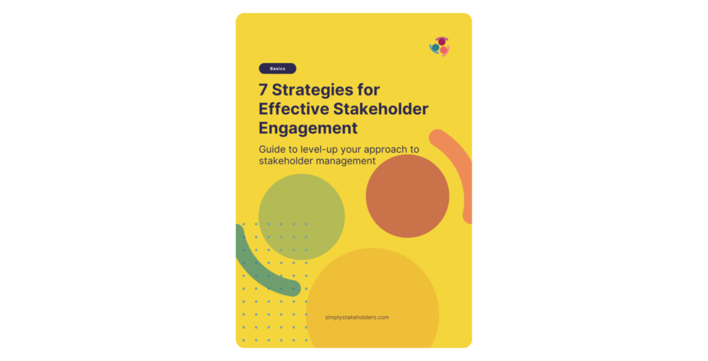 eBook cover for 7 strategies for effective stakeholder engagement.