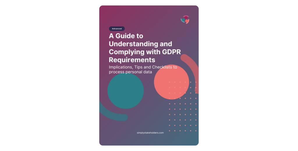 eBook cover for a guide to understanding and complying with GDPR requirements.
